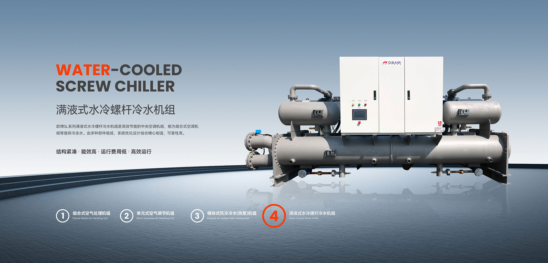 滿液式水冷螺桿冷水機組